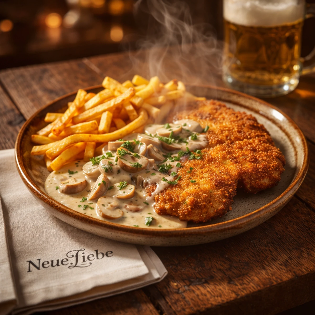 Saftiges Schweineschnitzel